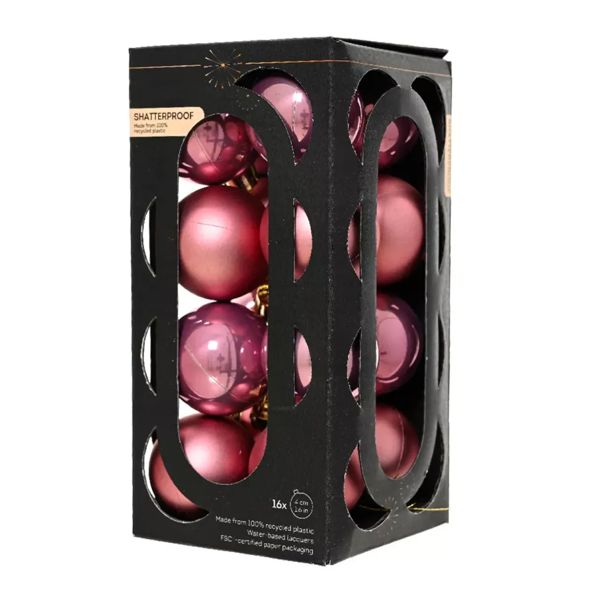 KAEMINGK Palline Di Natale-Set di 16 palline di Natale (D40 mm) Aravis