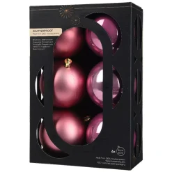 KAEMINGK Palline Di Natale-Set di 6 palline di Natale (D80 mm) Aravis
