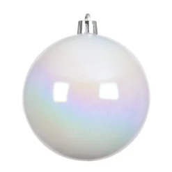 KAEMINGK Palline Di Natale-Set di 12 palline di Natale (D60 mm) Aravis Bianco iridescente