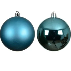 KAEMINGK Palline Di Natale-Set di 4 palline di Natale (D100 mm) Aravis Blu brillante