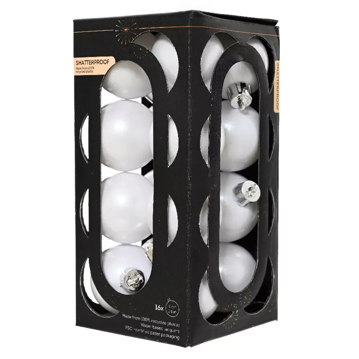 KAEMINGK Palline Di Natale-Set di 16 palline di Natale (D40 mm) Aravis