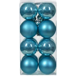 KAEMINGK Palline Di Natale-Set di 16 palline di Natale (D40 mm) Aravis Blu brillante