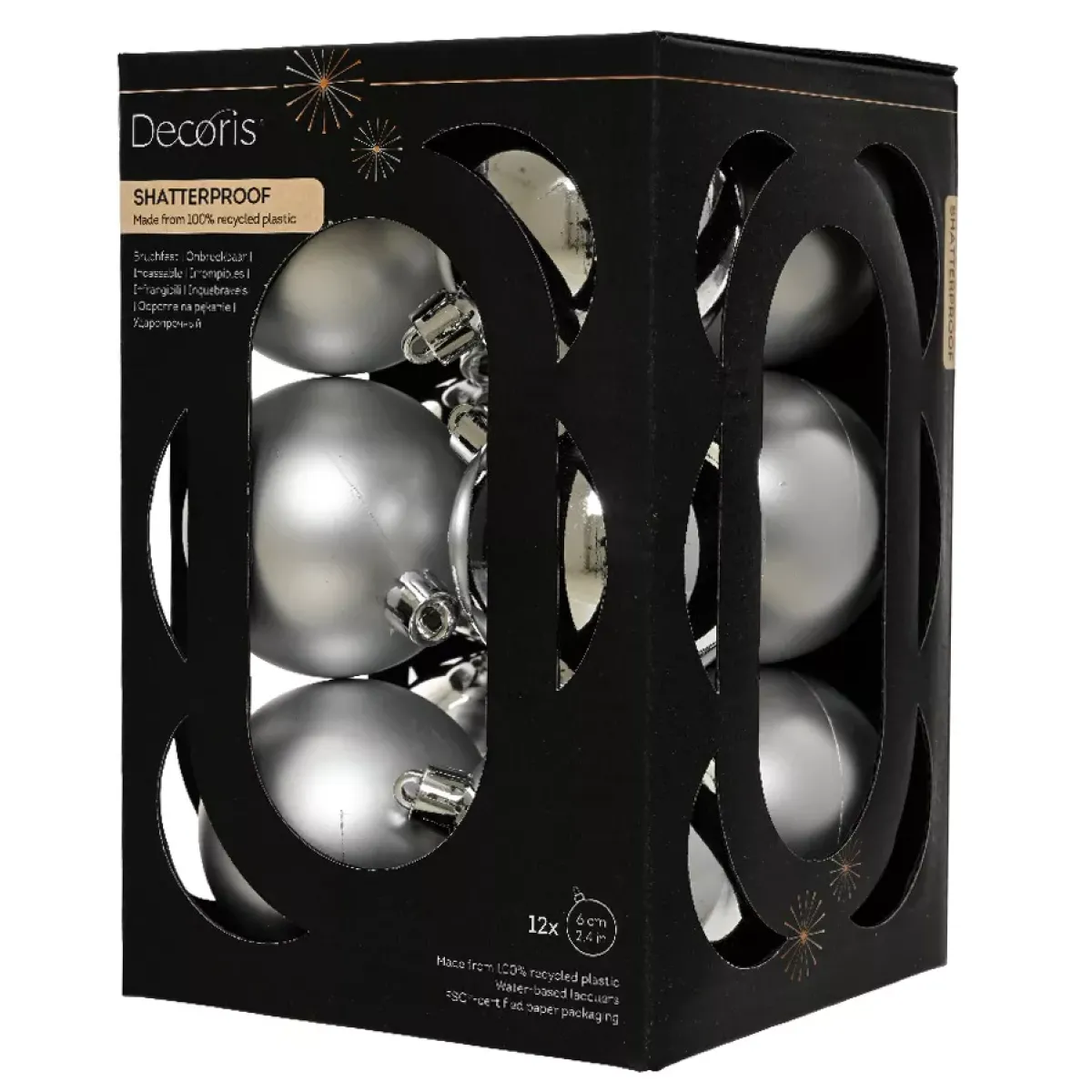 KAEMINGK Palline Di Natale-Set di 12 palline di Natale (D60 mm) Aravis