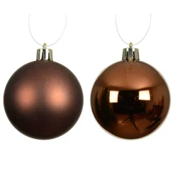 KAEMINGK Palline Di Natale-Set di 12 palline di Natale (D60 mm) Aravis Marrone