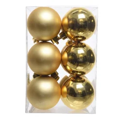 KAEMINGK Palline Di Natale-Set di 12 palline di Natale (D60 mm) Aravis