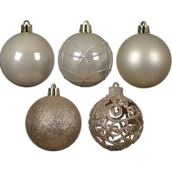EMINZA Palline Di Natale-Set di 35 palline di Natale (D60 mm) Aravis mix