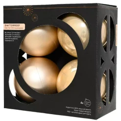 KAEMINGK Palline Di Natale-Set di 4 palline di Natale (D100 mm) Aravis
