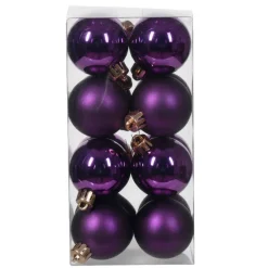 KAEMINGK Palline Di Natale-Set di 16 palline di Natale (D40 mm) Aravis Fico