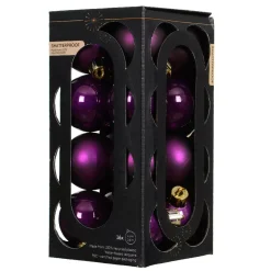 KAEMINGK Palline Di Natale-Set di 16 palline di Natale (D40 mm) Aravis Fico