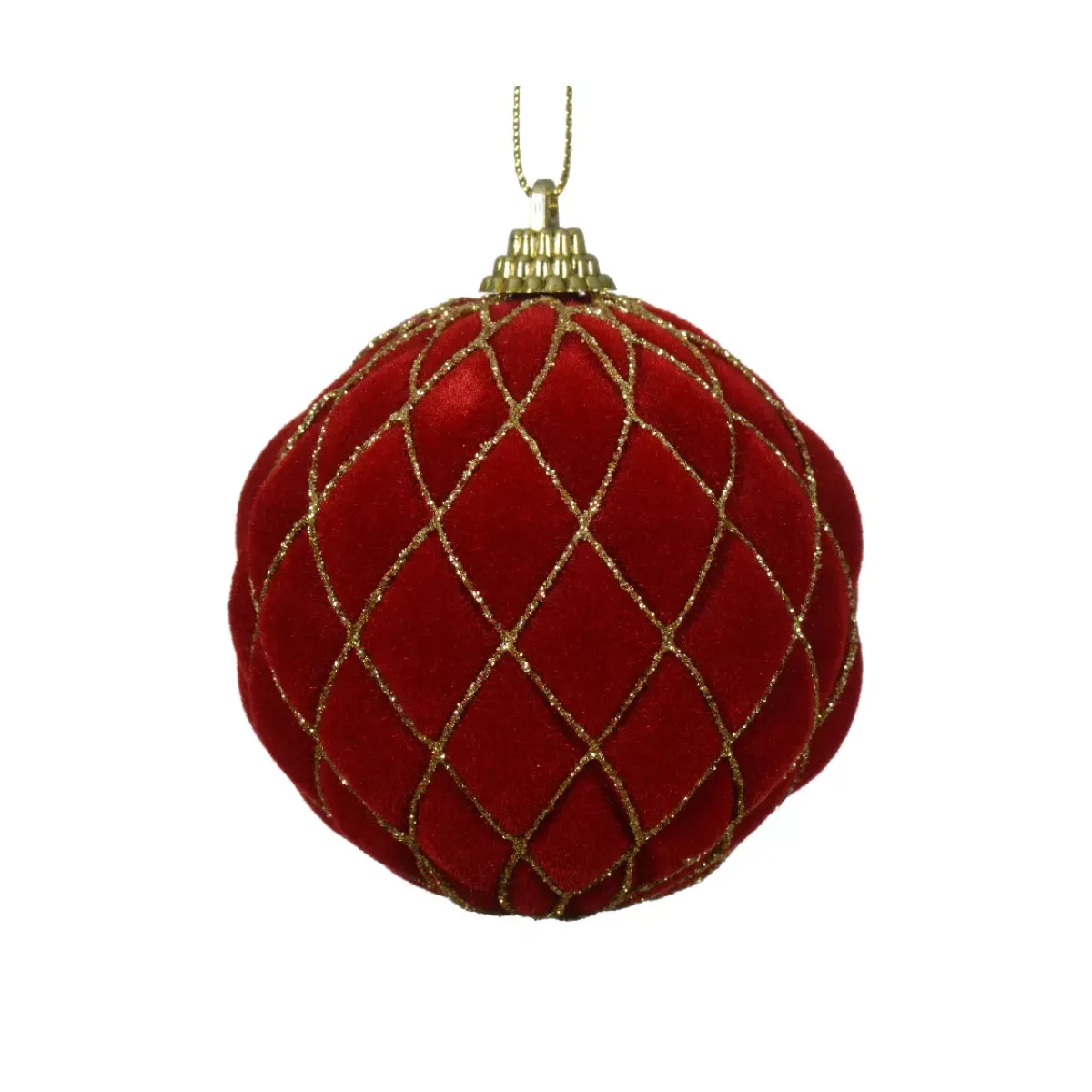 KAEMINGK Palline Di Natale-Set di 12 palline di Natale (D80 mm) Buckingham e oro