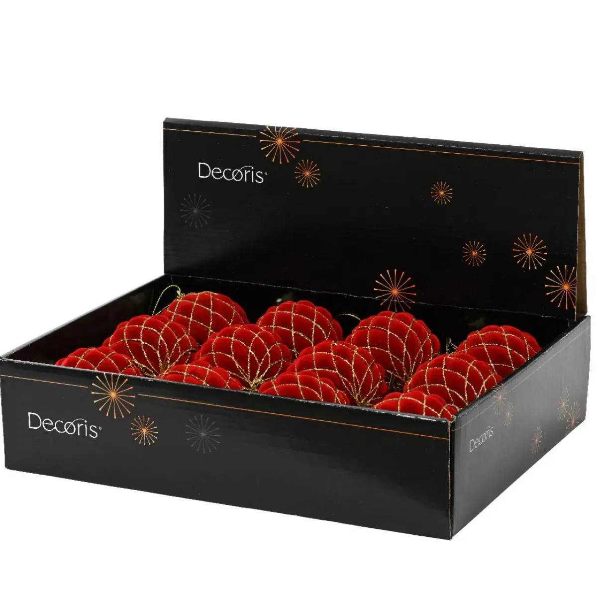 KAEMINGK Palline Di Natale-Set di 12 palline di Natale (D80 mm) Buckingham e oro