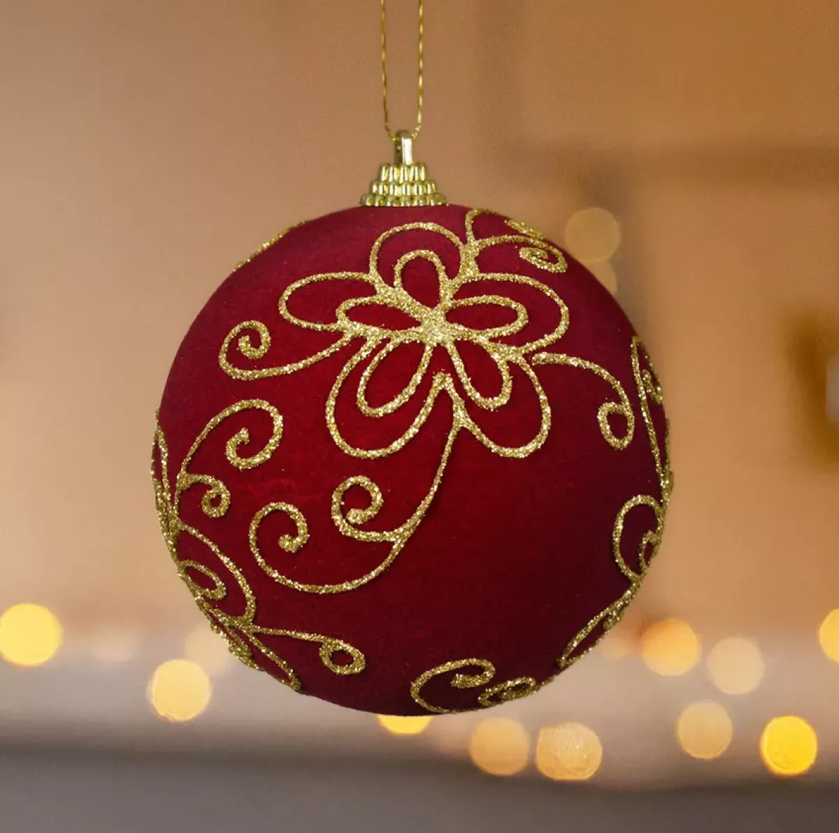 KAEMINGK Palline Di Natale-Set di 12 palline di Natale (D100 mm) Castello e oro