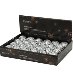 KAEMINGK Palline Di Natale-Set di 24 palline di Natale (D60 mm) Disco faccette