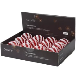 KAEMINGK Palline Di Natale-Set di 12 palline di Natale (D100 mm) Fantasia perlate e bianco
