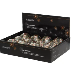 KAEMINGK Palline Di Natale-Set di 12 palline di Natale (D80 mm) Festive Multicolori
