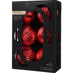 KAEMINGK Palline Di Natale-Set di 6 Palline di Natale (D80 mm) Glitter