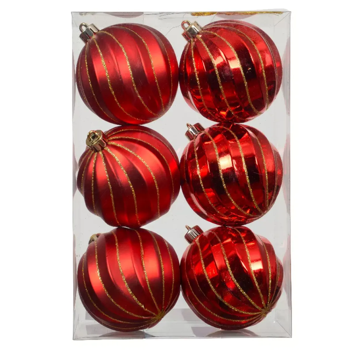 KAEMINGK Palline Di Natale-Set di 6 palline di Natale (D80 mm) Glam chic