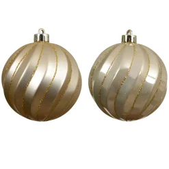 KAEMINGK Palline Di Natale-Set di 6 palline di Natale (D80 mm) Glam chic