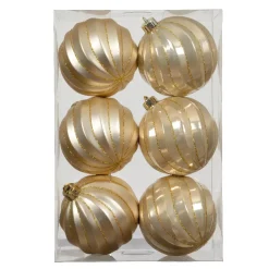 KAEMINGK Palline Di Natale-Set di 6 palline di Natale (D80 mm) Glam chic