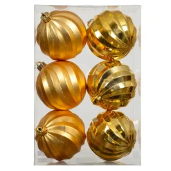 KAEMINGK Palline Di Natale-Set di 6 palline di Natale (D80 mm) Glam chic