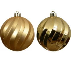 KAEMINGK Palline Di Natale-Set di 6 palline di Natale (D80 mm) Glam chic