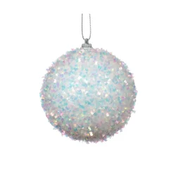 KAEMINGK Palline Di Natale-Set di 12 palline di Natale (D80 mm) glitter iridescente