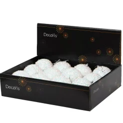 KAEMINGK Palline Di Natale-Set di 12 palline di Natale (D80 mm) glitter iridescente