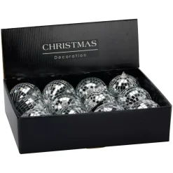 KOOPMAN Palline Di Natale-Set di 12 palline di Natale (D80 mm) Night Fever