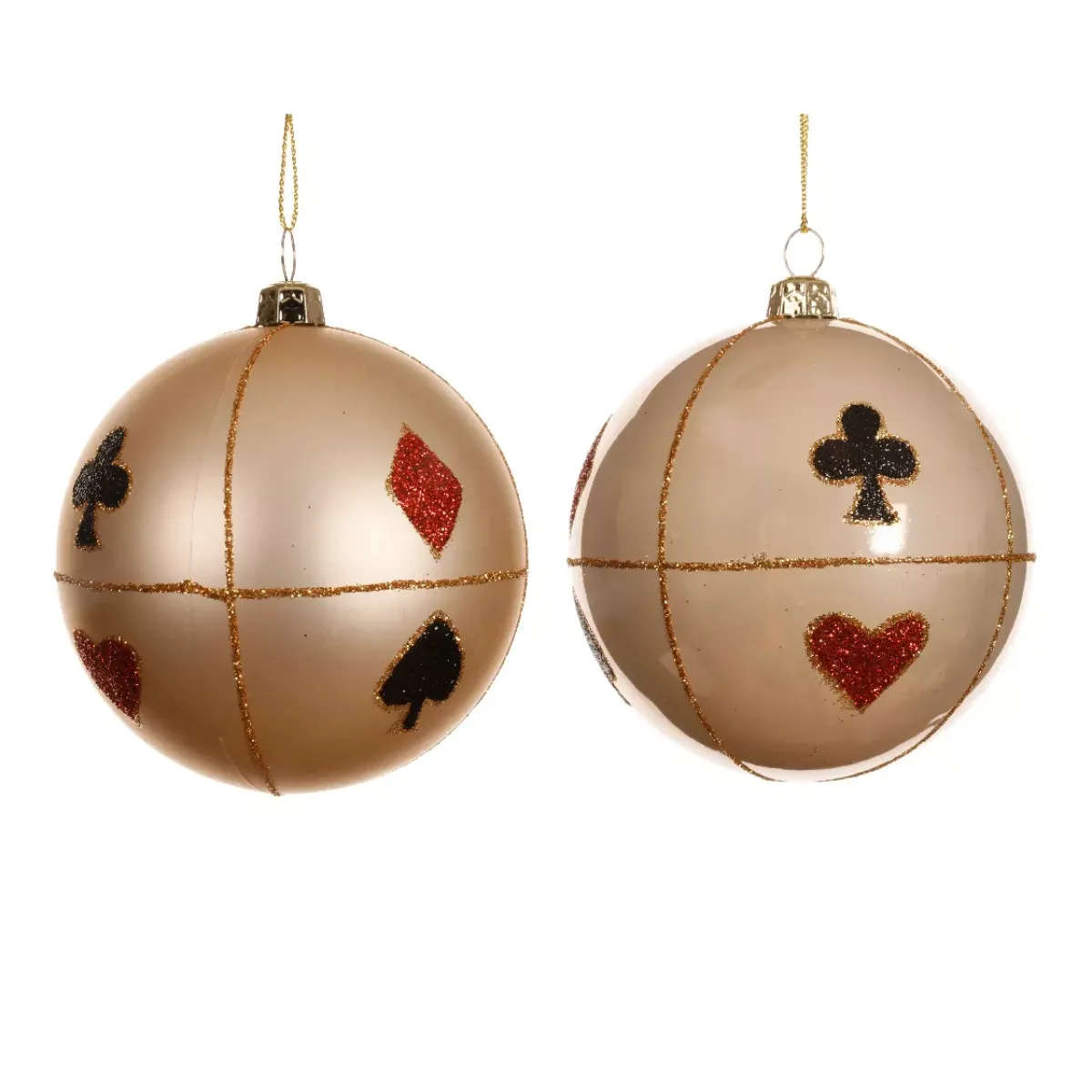 KAEMINGK Palline Di Natale-Set di 12 palline di Natale (D80 mm) Poker