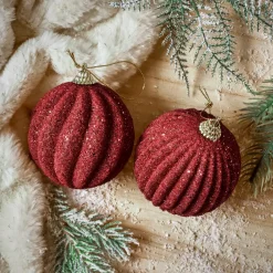 KAEMINGK Palline Di Natale-Set di 12 palline di Natale (D80 mm) Riflesso d'oro