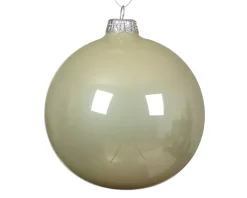 KAEMINGK Palline Di Natale-Set di 4 palline di Natale in vetro (D100 mm) Artico brillante Menta bianca