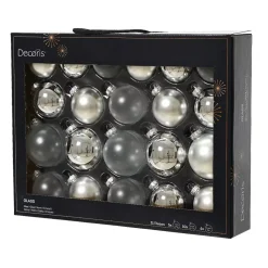 KAEMINGK Palline Di Natale-Set di 21 palline di Natale in vetro (D60 a 75 mm) Assortite Cristallo