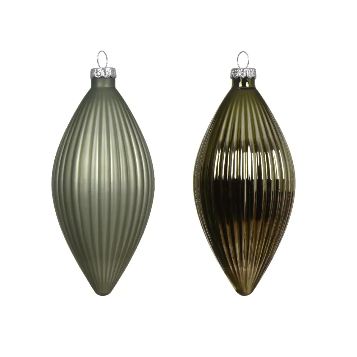 KAEMINGK Palline Di Natale-Set di 3 palline di Natale in vetro (D60 mm) Goccia preziosa