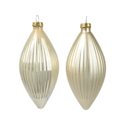 KAEMINGK Palline Di Natale-Set di 3 palline di Natale in vetro (D60 mm) Goccia Preziosa