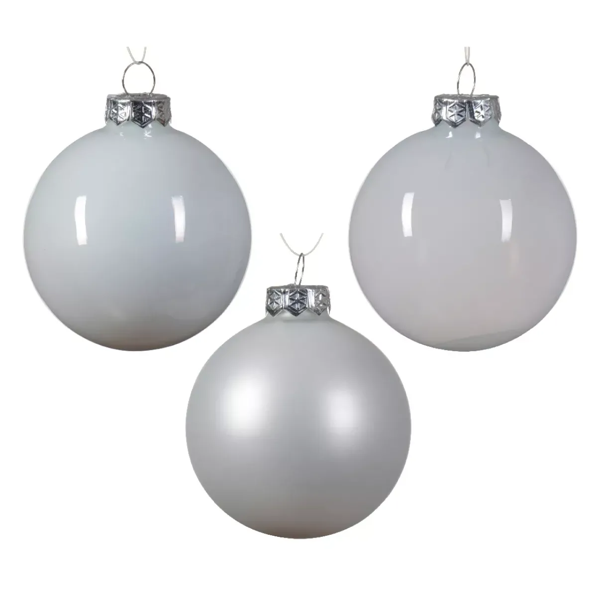KAEMINGK Palline Di Natale-Set di 21 palline di Natale in vetro assortite Cristallo invernale