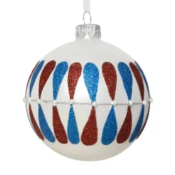 KAEMINGK Palline Di Natale-Set di 6 palline di Natale in vetro (D80 mm) Gocce colorate