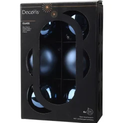 KAEMINGK Palline Di Natale-Set di 6 palline di Natale in vetro (D80 mm) Boreale