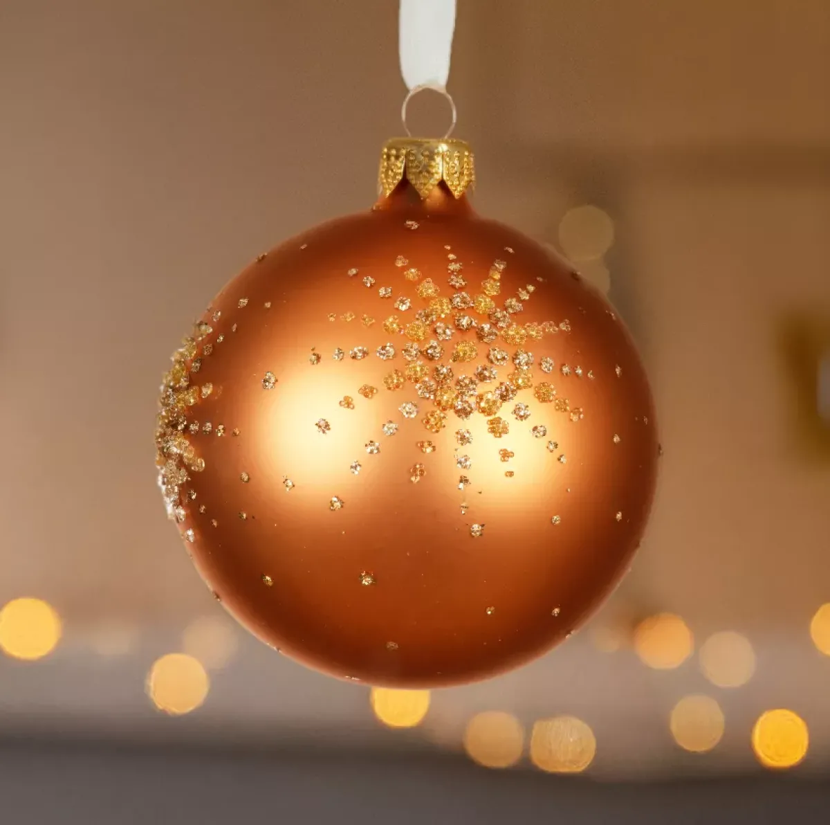 KAEMINGK Palline Di Natale-Set di 6 palline di Natale in vetro (D80 mm) Diamond star