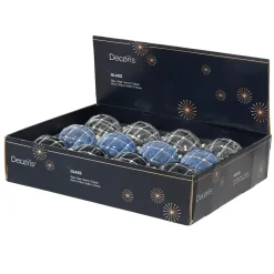 KAEMINGK Palline Di Natale-Set di 12 palline di Natale in vetro (D80 mm) Majestic e trasparente