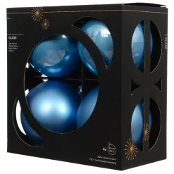 KAEMINGK Palline Di Natale-Set di 4 Palline di Natale in vetro (D100 mm) Boreale