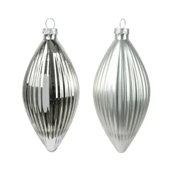 KAEMINGK Palline Di Natale-Set di 3 palline di Natale in vetro (D60 mm) Goccia preziosa