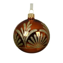 KAEMINGK Palline Di Natale-Set di 6 palline di Natale in vetro (D80 mm) Luxury Zucca