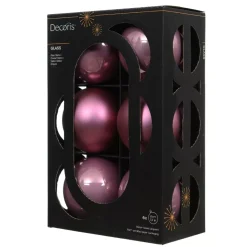 KAEMINGK Palline Di Natale-Set di 6 palline di Natale in vetro (D80 mm) Boreale