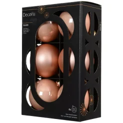 KAEMINGK Palline Di Natale-Set di 6 palline di Natale in vetro (D80 mm) Boreale Pesca