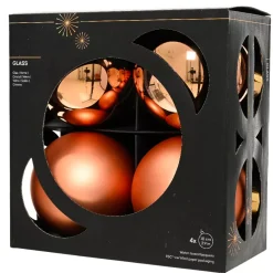 KAEMINGK Palline Di Natale-Set di 4 palline di Natale in vetro (D100 mm) Boreale