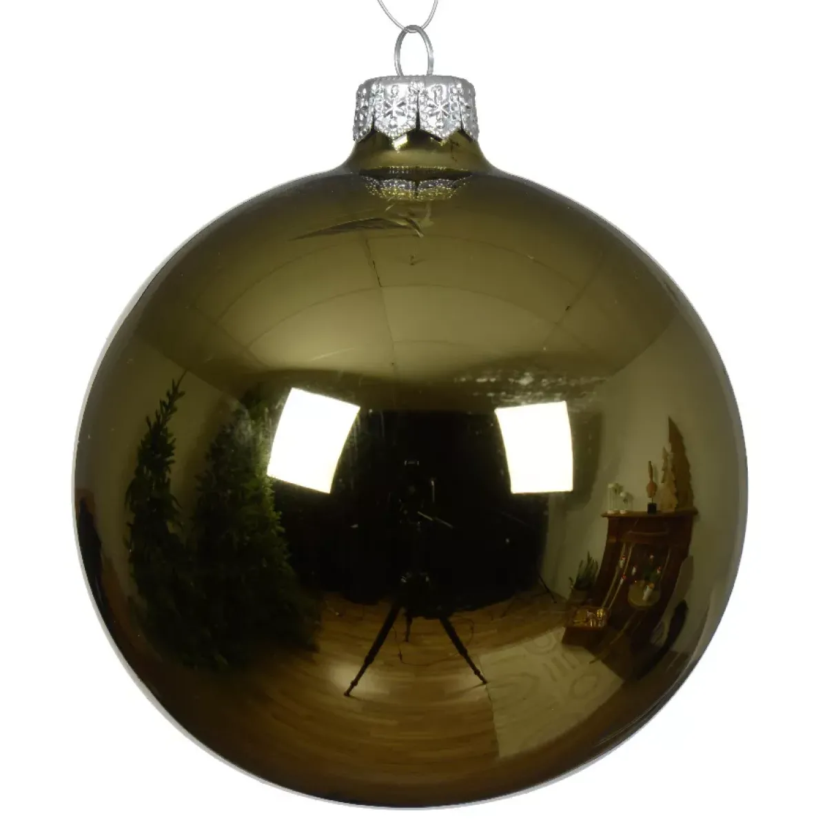KAEMINGK Palline Di Natale-Set di 4 palline di Natale in vetro (D100 mm) Artico brillante