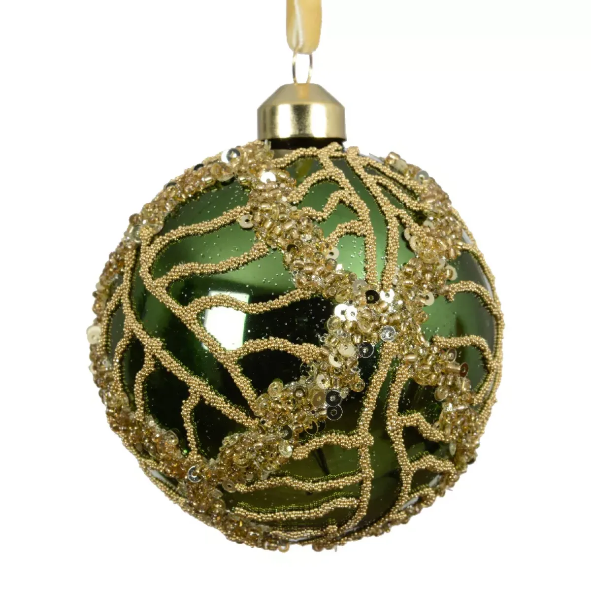 KAEMINGK Palline Di Natale-Set di 3 palline di Natale in vetro (D80 mm) Shiny glitter