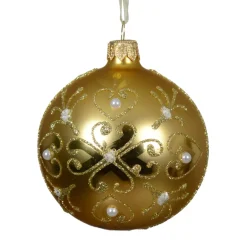 KAEMINGK Palline Di Natale-Set di 6 palline di Natale in vetro (D80 mm) Barocco chiaro