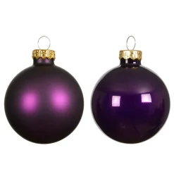 KAEMINGK Palline Di Natale-Set di 4 palline di Natale in vetro (D100 mm) Boreale Fico