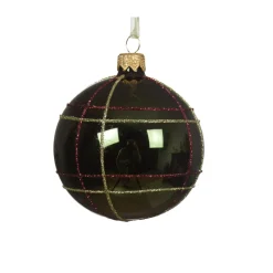 KAEMINGK Palline Di Natale-Set di 6 palline di Natale in vetro (D80 mm) Scozia Verde albero